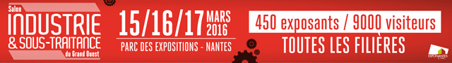 G2H29 Salon de l'Industrie et de la Sous-traitance Grand Ouest Nantes 15 au 17 Mars 2016