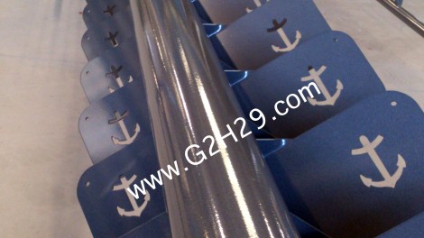 Escalier en tube rond teinte B8821 Escalier en tube rond teinte B8821